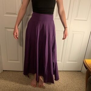 Women’s size small long purple skirt with pockets. NWT